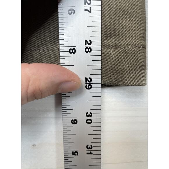 Haggar Pants Mens 44x30 Bark Freedom Khaki Pleated Classic Fit Wrinkle Free - Picture 6 of 11